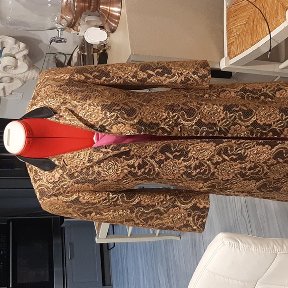 Lace gold coat Fits Size Small - Picture 12 of 12